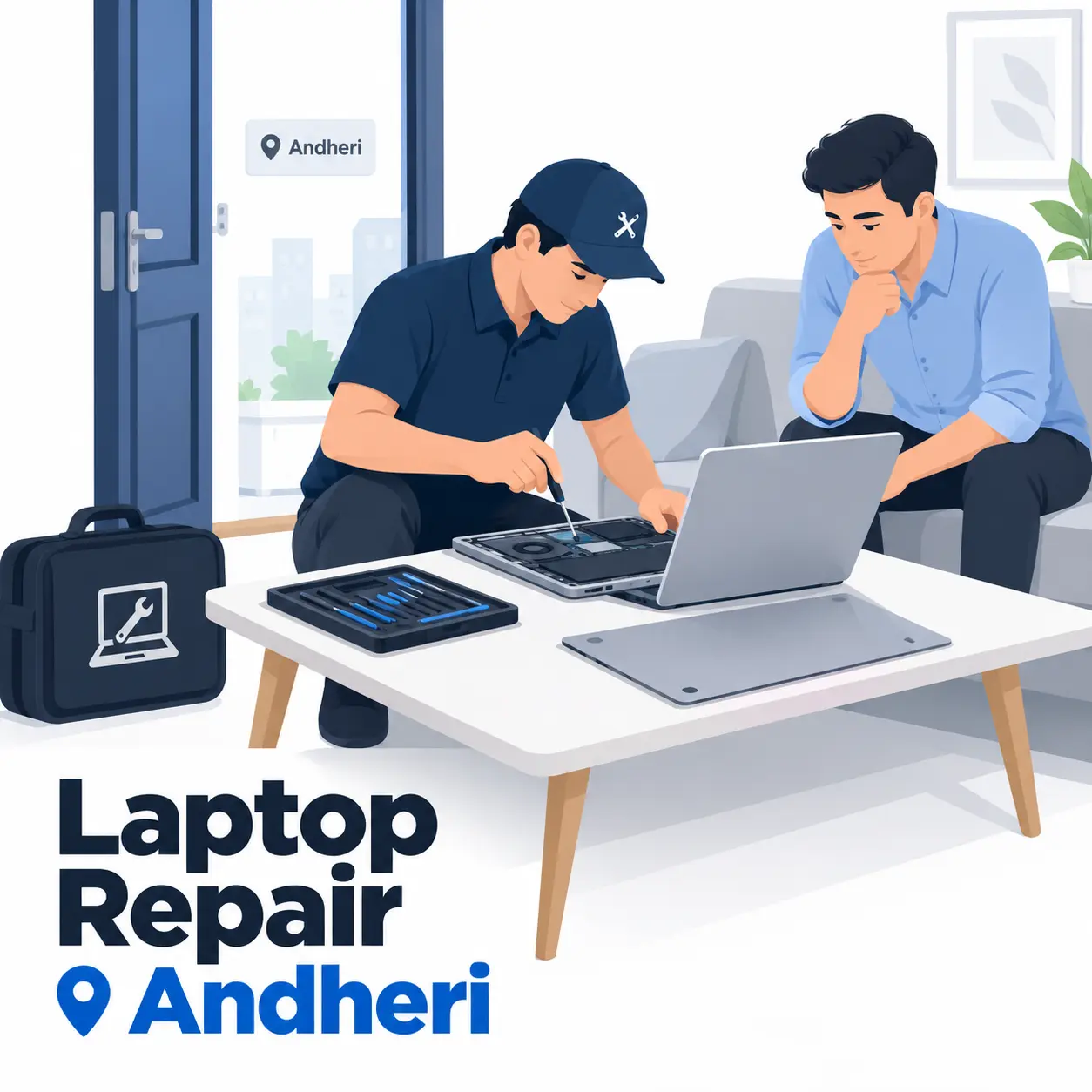 Laptop repair doorstep service in Andheri East and West Mumbai