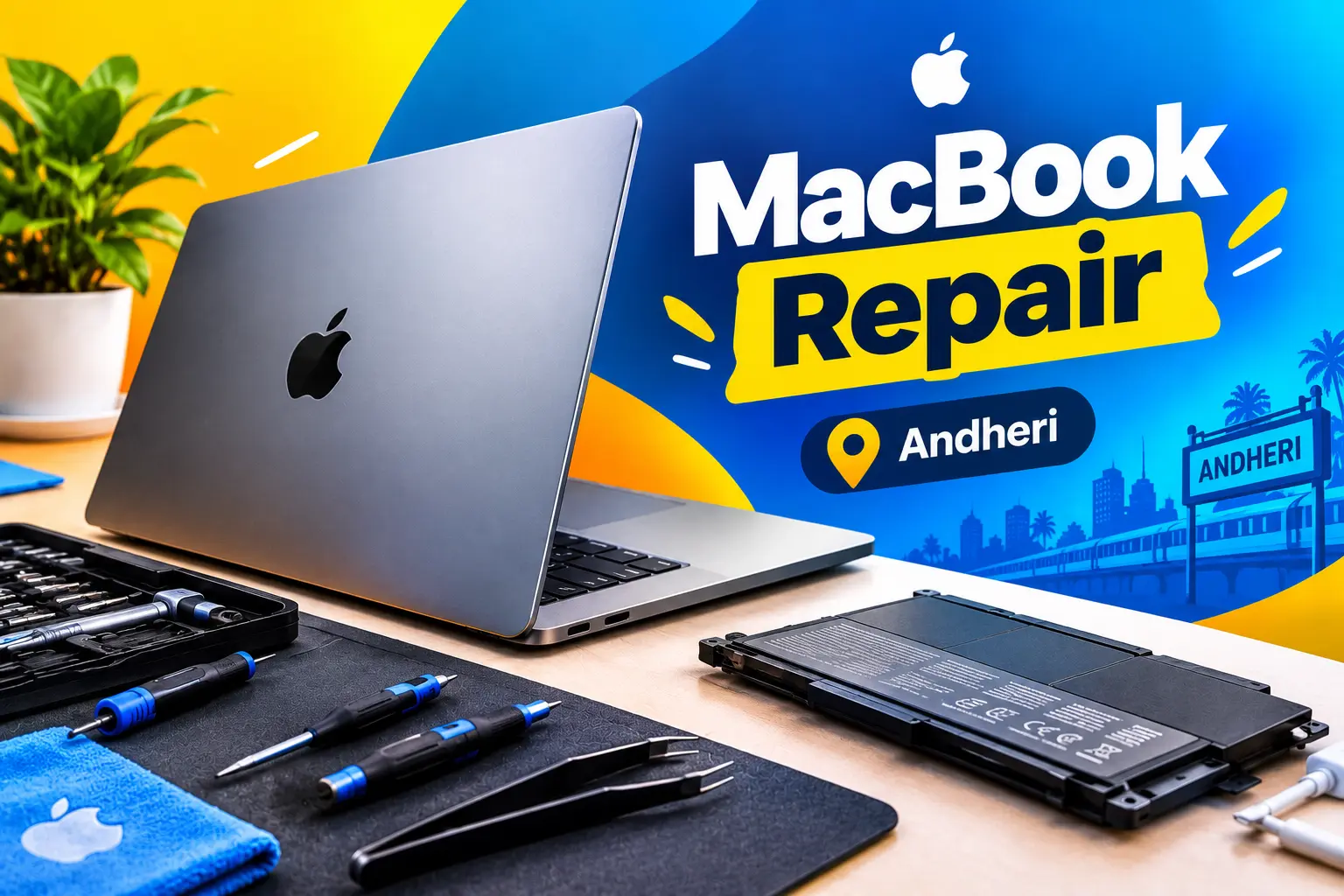 Apple Mac repair and screen replacement service in Andheri